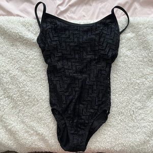Black bathing suit